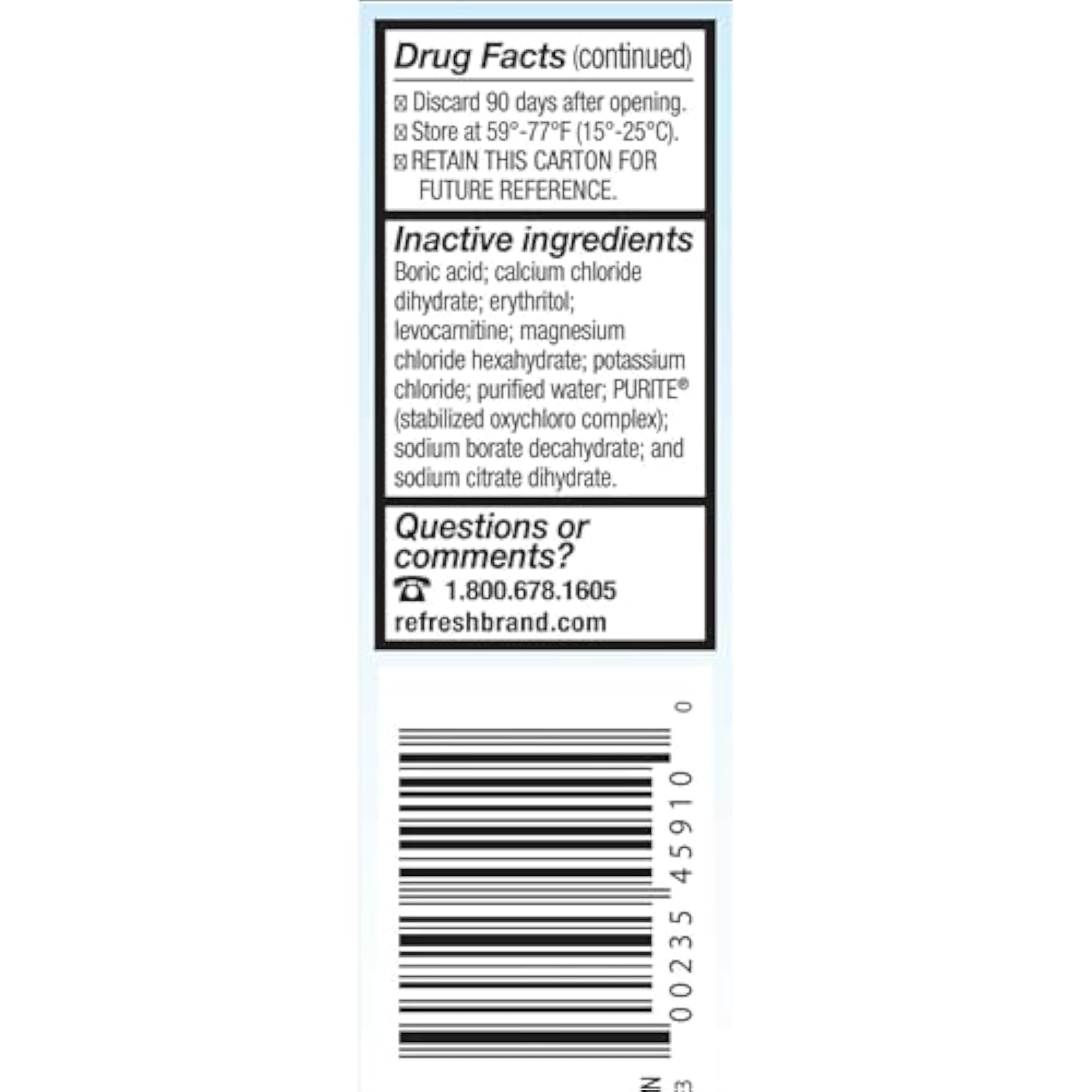 Refresh Optive Gel Drops - 0.33 Fluid Ounce